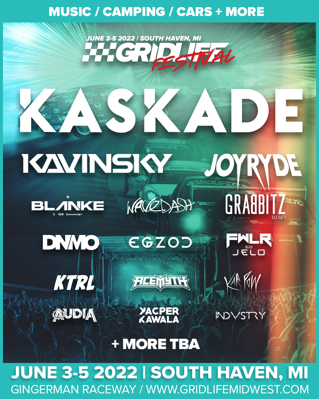 GRIDLIFE MDWEST FESTIVAL ANNOUNCES BIGGEST LINEUP EVER — #GRIDLIFE